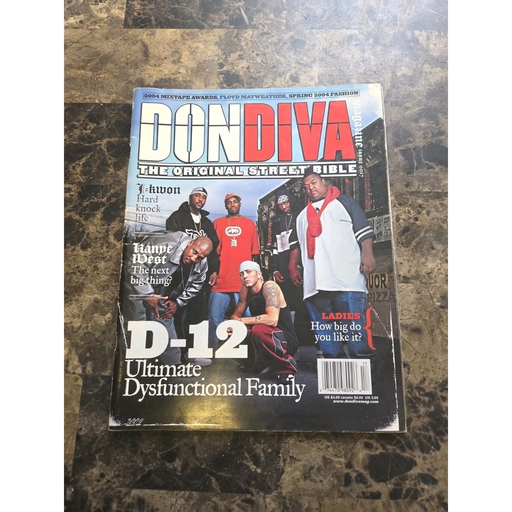 Don Diva Magazine - #17 - Hip Hop - D-12 Eminem Kanye West Y.B.I. - 2004 Dual